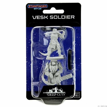 TOYS4.0 Starfinder Deep Cut - Vesk Soldier W15 Miniature Game - 2 Count TO3299441